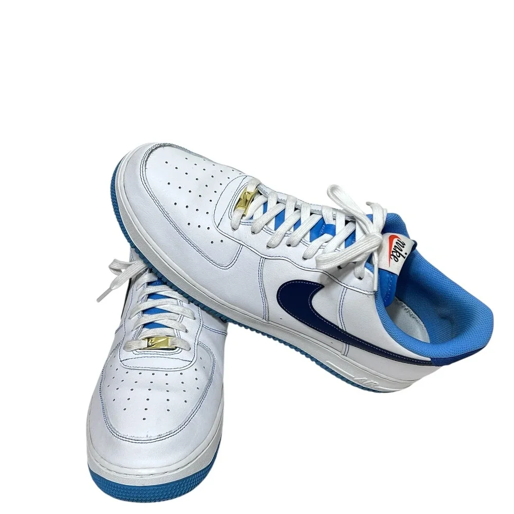 Nike Air Force 1 '07 First Use White University Blue Mens 14 Sneakers DA8478 100